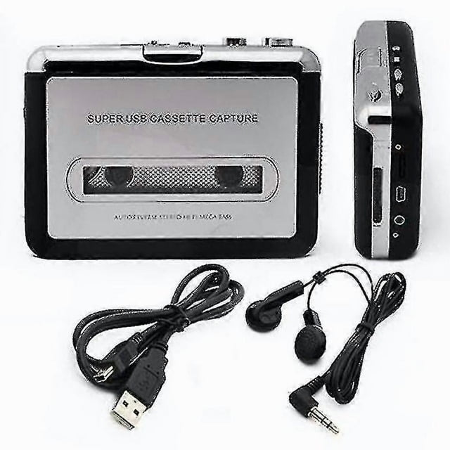 Portable Cassette Player & Walkman Audio Cassette Tape To Mp3 Converter, Convert Walkman Cassette To Mp3 Via Usb, Tape Recorder To Cassette - XC