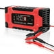 thumbnail image 3 of Cargadores de coche,Cargador de batería de coche inteligente 8 amperios 12V 24V,Pantalla de mantenimiento de batería completamente automático,Cargador lento con compensación de, 3 of 8