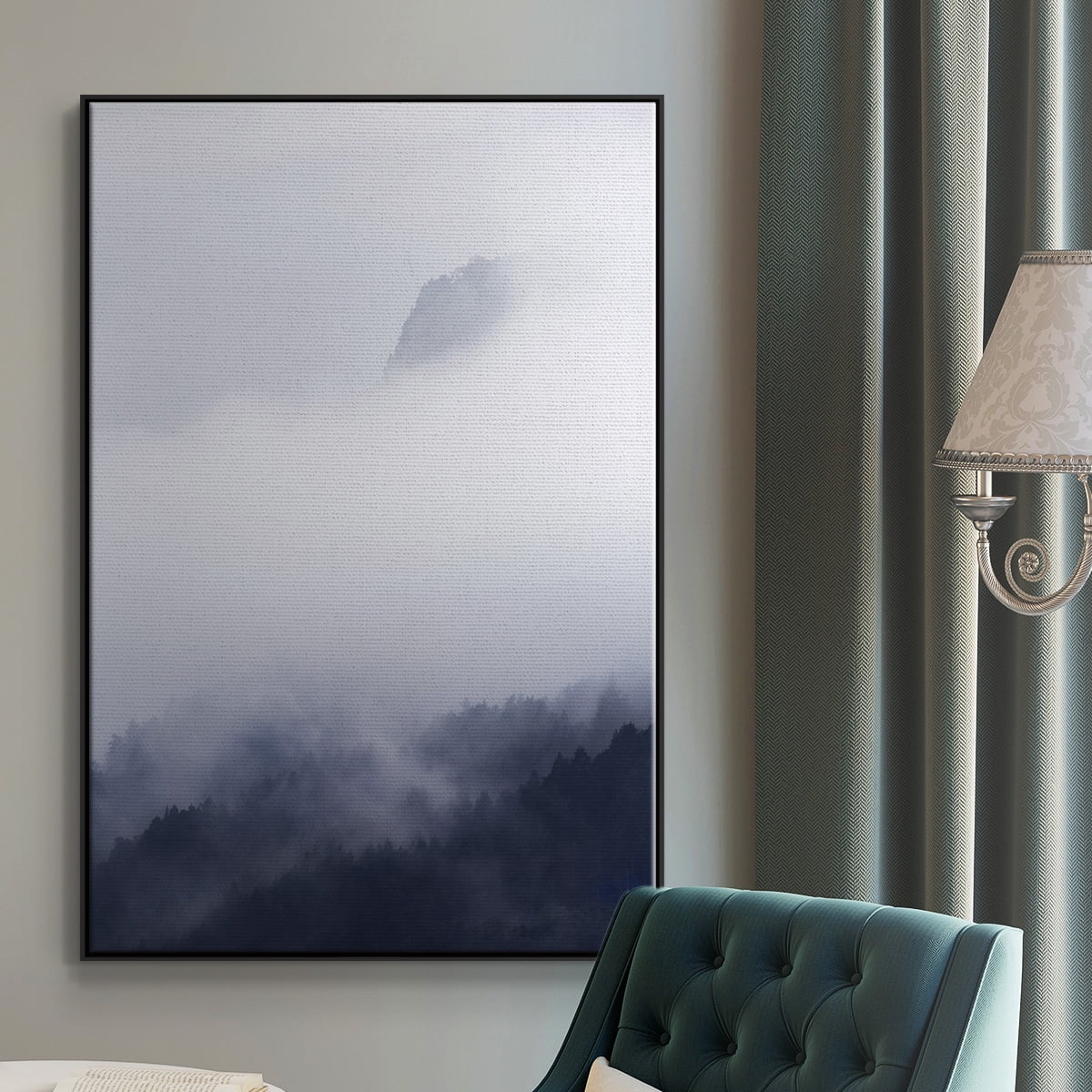 Above the Clouds Framed Premium Gallery Wrapped Canvas - Ready to Hang