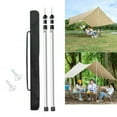 thumbnail image 6 of Lightweight Adjustable Telescoping Aluminum Rods Tarps Tent Replacement Poles, 6 of 12