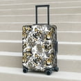 thumbnail image 6 of Disketp Tulips Flowers Elastic Travel Luggage Cover Travel Suitcase Protective Cover For Trunk Case Apply To 18''-32'' Suitcase Cover-Small, 6 of 7
