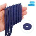 thumbnail image 3 of Unique Bargains 6mm Polymer Clay Beads Spacer, 1750Pcs 5 Strands Round Flat Handmade Bead Spacer, Navy Blue, 3 of 5