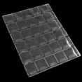 thumbnail image 4 of 30 Pockets Plastic Coin Holders 30 Grids Coin Album Storage Pages PVC Clear Protector Sheets Sleeves Stamp Collection Organizer, 4 of 6
