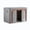 10x8x4 inch-Gray, variant on WWC Storage Bins, Foldable Linen Storage Cubes with Durable Handles, Stackable Clothes Organizer with Clear Window for Bedroom Beddings Closet Dorm