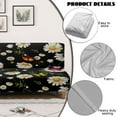 thumbnail image 3 of SCRAWLGOD Butterfly Daisy Floral Print Black Non Slip Futon Cover, Armless Washable Couch Cover for Futon, Stretchy Sofa Cover, Scratch Resistant Furniture Protector for Pets, Dog and Cat, 3 of 7