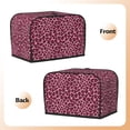 thumbnail image 3 of Sikiie Rose Leopard Print Toaster Covers 2 Slice Dustproof Toaster Cover Bread Machine Cover, Dustproof Cover - 11.4" x 7.5" x 7.9", 3 of 7