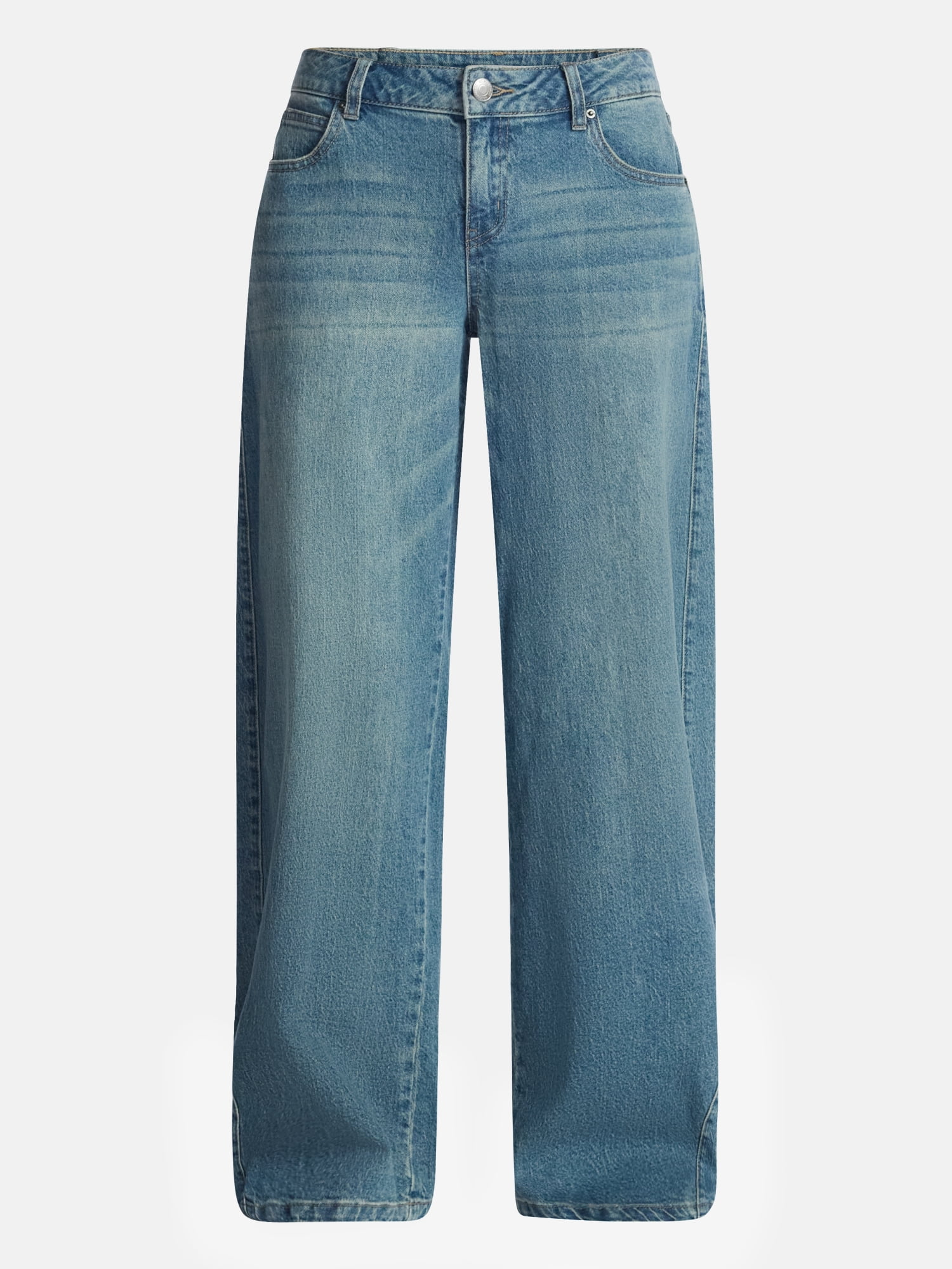 No Boundaries Ultra Baggy Barrel Jeans, 32.5'' Inseam, Women's and Women's Plus 00-4X