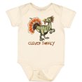 thumbnail image 3 of Inktastic Clever Turkey Thanksgiving Dinosaur Boys or Girls Baby Bodysuit, 3 of 5