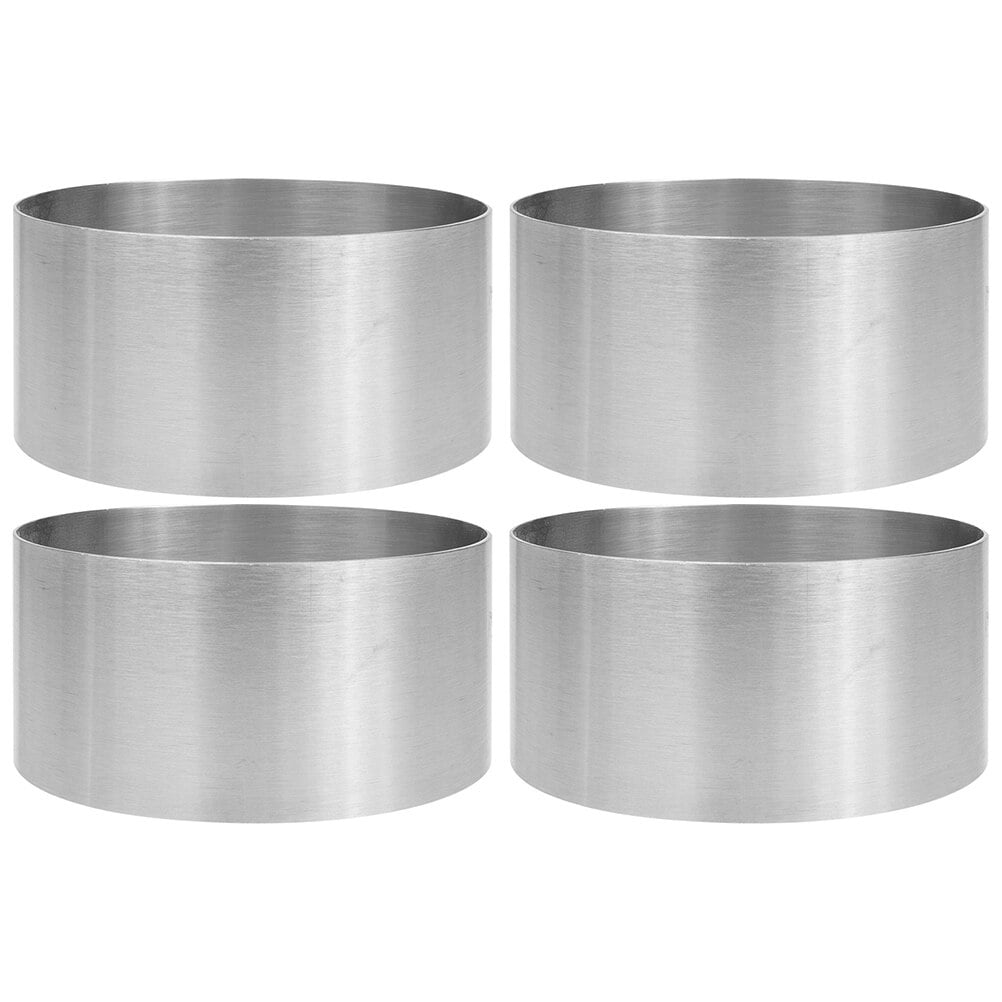 4Pcs Stainless Steel Ring For Cake Decorating Stainless Steel Mousse