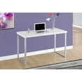 thumbnail image 2 of Computer Desk - 48"L / White / Silver Metal, 2 of 5