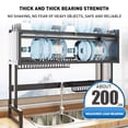 thumbnail image 5 of INO Design Dish Drying Rack Large Dish Rack Kitchen Organizers and Storage, Over The Sink Dish Drainer, Dish Racks with Sponge Holder and Knife, Bowl Holder for Kitchen Sink Counter - Black, 5 of 10