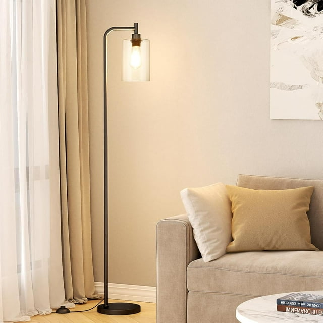Floor Lamps for Living Room with Color Temperatures LED Bulb Standing Lamp Tall with Adjustable Shade Tall Lamps for Bedroom Office Classroom Dorm Room Apartment W Bulb Includ