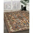 thumbnail image 3 of Ahgly Company Machine Washable Indoor Rectangle Traditional Camel Brown Area Rugs, 2' x 5', 3 of 7