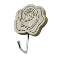 thumbnail image 5 of Retro Decorative Wall Mount hanger Hook Stick Coat Hooks - Wood, Rose, 5 of 8