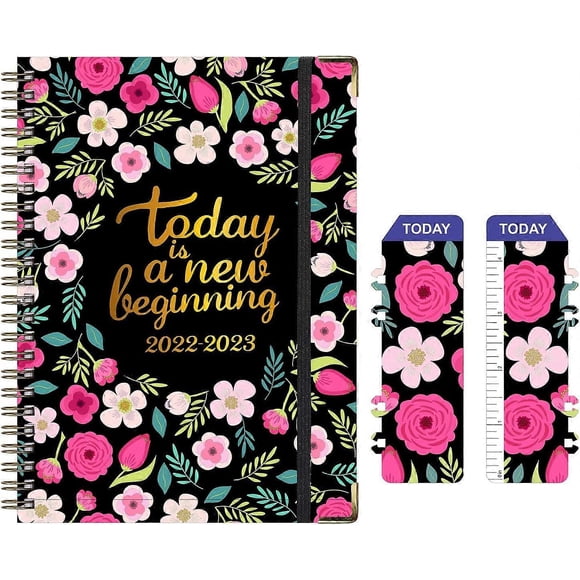 The diary of 2023, A5, Weekly, and månadsplanerare, 2023 Diary-A5 Week per page, with the månadsflikar, jan 2023 until December 2023 at the latest Hårdpärm, Pocket, 100GSM (A03 Black)