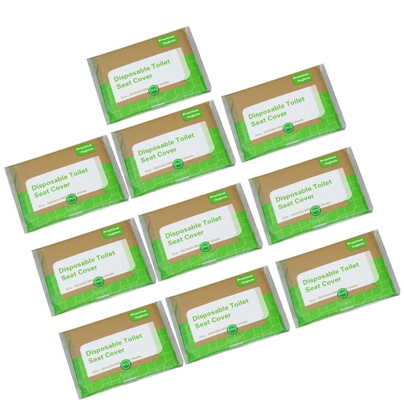 WRISTBIQUE disposable toilet mats Toilet Seat Cover Paper for Toilet Cushion Simple Design 100pcs