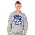 thumbnail image 4 of Dad Bod Video Gamer Brain Geek Nerd Men's Crewneck Sweatshirt Brisco Brands L, 4 of 6