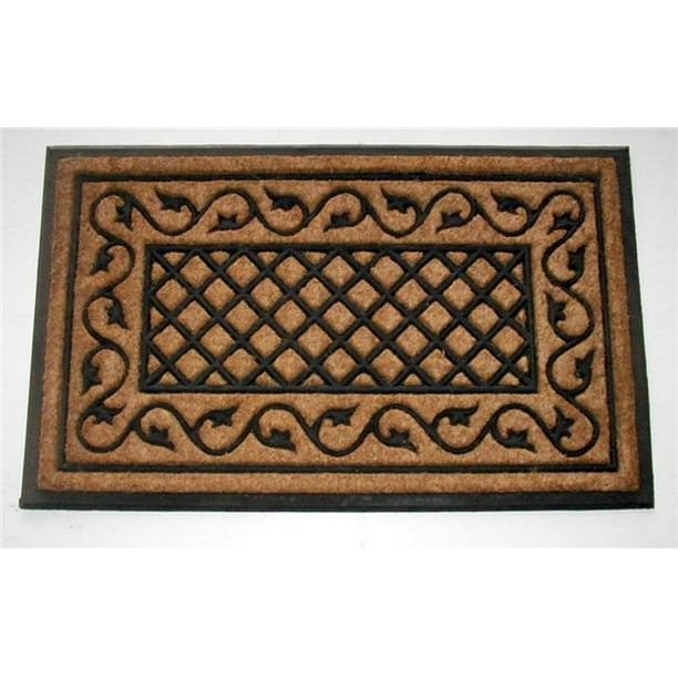 24 x 39 in. Rubber Back Lattice Doormat