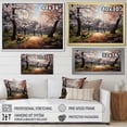 thumbnail image 4 of Designart "Pink Canopy of Springtime Park Florals II" Landscapes Framed Wall Art - Traditional Pink Trees Entryway Framed Wall Art Print, 4 of 6