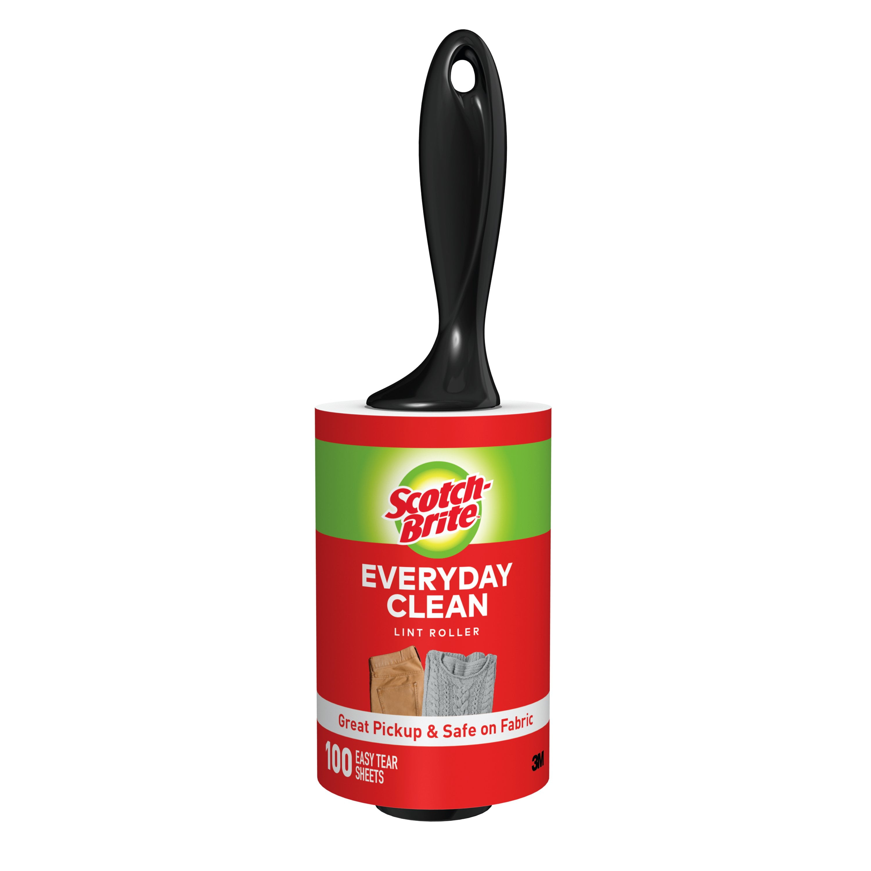 ScotchBrite Large Lint Roller, 100 Sheets per Roller