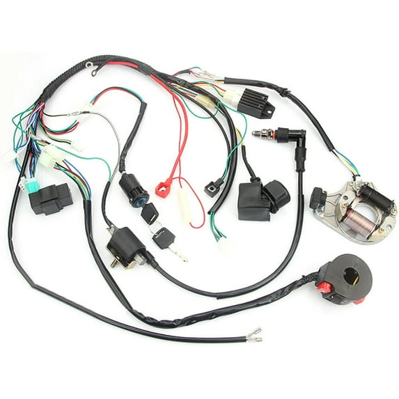 1 Set Car 5 Pin CDI Ignition Electric Start Quads Wire Harness For ATV 50/70/90/110/125CC 4 Stroke