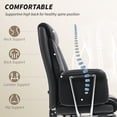 thumbnail image 4 of HOMCOM Executive Office Chair, Overstuffed Reclining Desk Chair, Black, 4 of 10