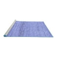 thumbnail image 2 of Ahgly Company Machine Washable Indoor Rectangle Abstract Blue Modern Area Rugs, 7' x 10', 2 of 4