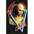 thumbnail image 2 of Girl's Wonder Woman 1984 Cheetah Retro Triangle  Graphic Tee Black Small, 2 of 4