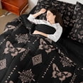 thumbnail image 4 of Feelyou Boho Mandala Damask Comforter Set 7pcs, Magic Butterfly Animal King Bedding Sets, 4 of 8
