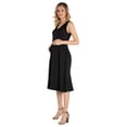 thumbnail image 4 of Maternity Sleeveless Fit N Flare Pocket Midi Dress, 4 of 7