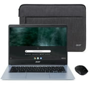Acer Chromebook 314, Intel Celeron N4020, 14" HD Display, 4GB LPDDR4, 32GB eMMC, Intel 802.11ac Gigabit WiFi 5, Protective Sleeve, Wireless Mouse, Chrome OS, CB314-1H-C7W8