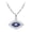 Oil Drip Evileye, variant on S925 Sterling Silver Evil Eye Necklace Dainty CZ Cubic Zirconia Evil Eye Pendant Necklaces for Women