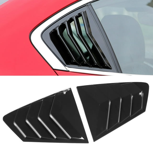 Rejilla de ventana trasera ANGGREK ABS Negro brillante para 3 Axela 4Dr Sedan 2020-2021