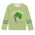 thumbnail image 5 of Blusas y camisas de manga larga con cuello redondo, moda del Día de San Patricio, blusa informal con estampado bonito de manga larga para niños y niñas., 5 of 5