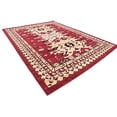 thumbnail image 2 of Unique Loom Tapis de Taftan Géométrique de la Collection 9 x 12 Pieds, Rouge/or, 2 of 5