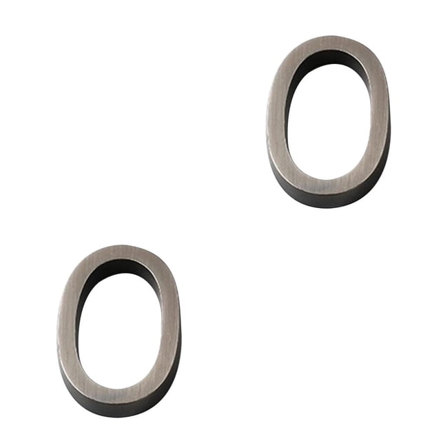 Señales de puerta de entrada Matsuzay Placas de Plástico ABS 3D Número 0 2Conjunto