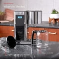 thumbnail image 4 of Russell Hobbs Glass Series 8-Cup Coffeemaker, Black & Silver, CM8100BKR, 4 of 14