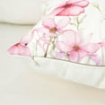 thumbnail image 5 of Floral Throw Pillow Covers 18x18 Set of 2 Spring Summer Outdoor Decor Pillow Cases for Home Couch Decorations Pink, 5 of 6