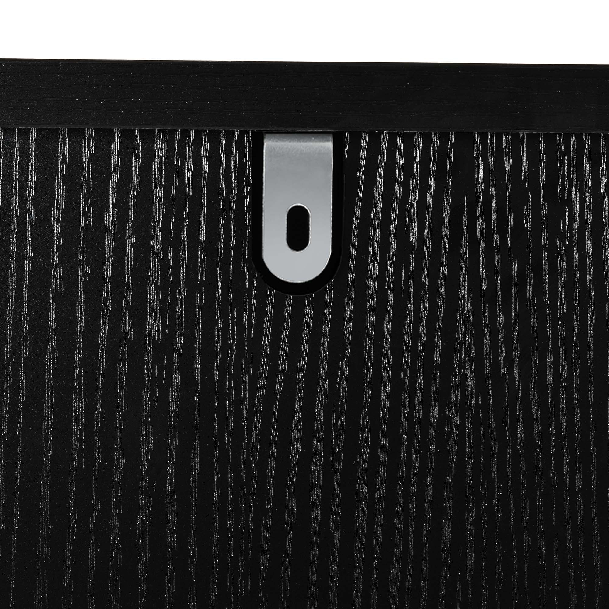 DWVO Laundry Hamper with Adjustable Shelf, 53" Laundry Hamper Cabinet with Storage Basket, Black