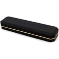 thumbnail image 1 of Luxury Necklace Box, Velvet Jewelry Box Storage Case Organizer Holder with LED Light, Black, 1 of 4