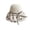 Beige, variant on Women Bow Print Mesh Bucket Sun Hat, UPF Wide Brim Foldable Outdoor Travel Beach Hat with Ribbon Bow