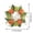 Orange-Green, variant on Esaierr Hello Wood Brand Simulation Garland Wreath Door Hanging Hydrangea Vine Ring Window Decoration Farmhouse Wreath