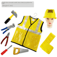 thumbnail image 1 of Disfraz de ingeniero para niños, disfraz de ingeniería, arquitectura, escuela, experiencia de rol, juguete, disfraz de Halloween, 1 of 5