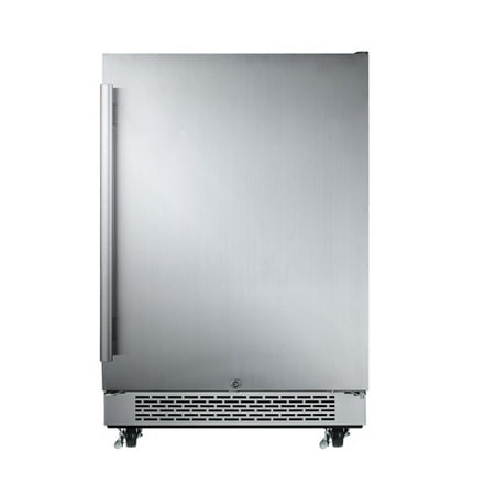 Avallon AFR241ODRH 24 Inch Wide 5.5 Cu.Ft. Energy Efficient, Outdoor Approved Beverage Center with LED Lighting, Bonus In-Door Storage, Touch Control Panel and Lockable Right Swing Door