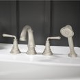 thumbnail image 4 of American Standard Delancey Roman Tub Filler with Personal Shower in Brushed Nickel, 4 of 5