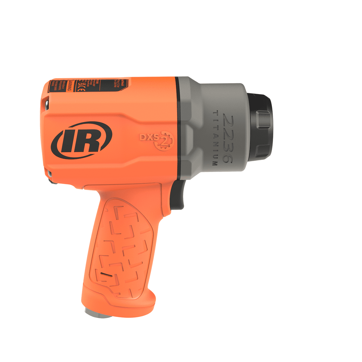 Ingersoll Rand DXS2 1/2" Air Impact Wrench, Friction Ring Retainer, Orange