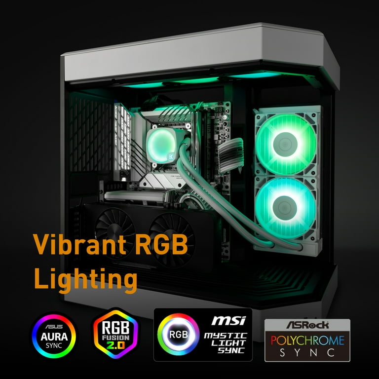 EK-Nucleus AIO CR240 Lux D-RGB, White - 240 mm All-in-One Liquid