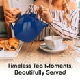 thumbnail image 4 of Teaz 0.75-qt. Teapot with Infuser Color: Simply Blue, 4 of 4