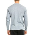 thumbnail image 2 of SLM Men’s 100% Cotton Thermal Top Waffle Knit Henley Undershirt, 2 of 4
