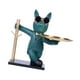thumbnail image 2 of Estatua creativa de bulldog con bandeja para joyas, llavero y adorno Verde, 2 of 9